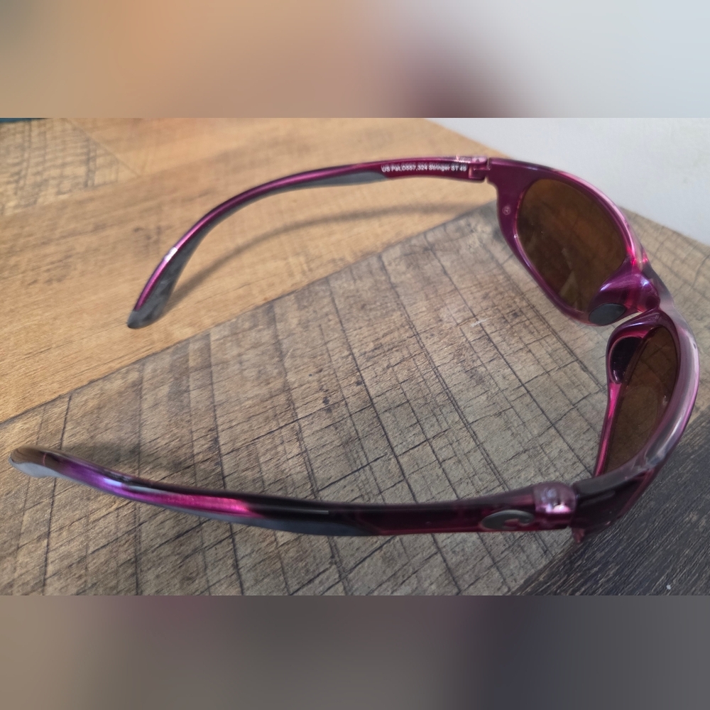 Costa Pink Purple Frame Blue Mirrored Lens Sunglasses - Picture 2 of 2